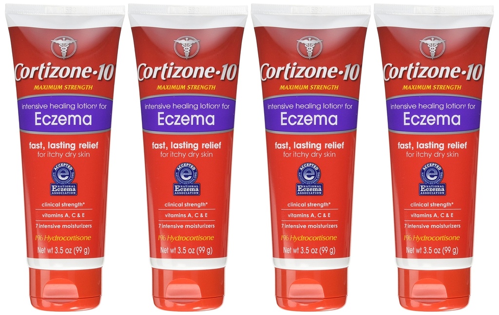 Cortizone 10 Intensiv Healing Eczema Lotion 3.5 Oz (4 Pack)