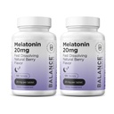 Melatonin 20mg Snabbupplösta tabletter - Hög styrka, snabbverkande, naturligt sömnstöd - sömnhjälpmedel för vuxna - Icke-Groggy, drogfri formel - 120 sovande piller - Pack av 2