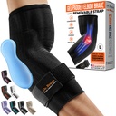DR BRACE® Elite Elbow Brace Support, Breathable Elbow Compression Sleeve med Gel Pad för Golfer, Tennis Elbow & Tendonitis Behandling & Smärta Relief 2024 (Black, Large)