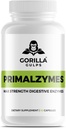 Gorilla Gulps - Primalzymer - Max Strength Digestive Enzymes, 60 Veggie Capsules