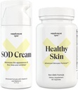 Bundle: SOD Superoxid Dismutase Facial Cream och hälsosam hud Anti-Aging Supplement