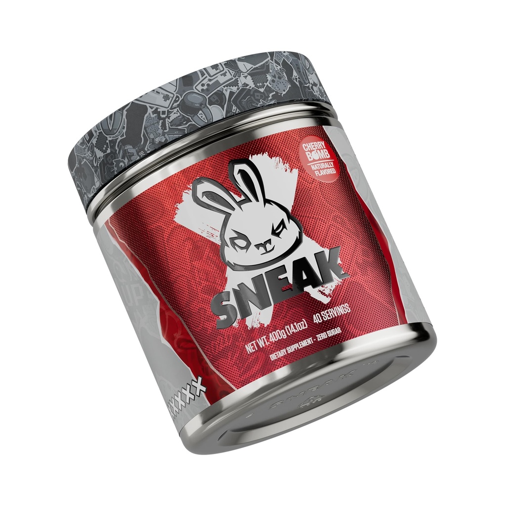 SNEAK Energy Drink Powder | Cherry Bomb | No Sugar. Inga Nasties. Bara naturlig koffein, fokus-Boosting Nootropics | 40 portioner