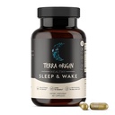 TERRA ORIGIN Hälsosam sömn och vaken | Natursömn bistånd tillskott för vuxna | Restful och Awake Refreshed | GABA, L-Tryptophan, Melatonin, Chamomile, Valerian, PassionFlower | 60 kapslar