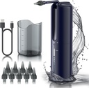 Ear Wax Removal - Electric Ear Irrigation Flushing System, Water Powered Ear Cleaner med 4 trycklägen, säker och effektiv öra rengöringsverktyg, vattenresistent USB laddningsbart (blå)