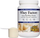 Whey Factors av naturliga faktorer, gräs Fed Whey Protein Concentrate, hjälper muskelutveckling och immunhälsa, franska Vanilla, 12 Oz