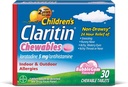 Claritin 24 Hour Allergy Chewables för barn, Non Drowsy Allergy Relief, 30 Count