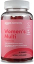 Element - Vuxna kvinnors organiska multivitaminer, 90 gummies (30 portioner), vegetariska, glutenfria (tidigare återuppliva)