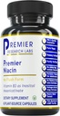 Premier Research Labs Niacin - Flush Free Niacin med Inositol Hexanicotinate, Niacin No Flush, B3 Niacinamide Vitamin Supplement för blodcirkulationsstöd - 60 vegetariska kapslar
