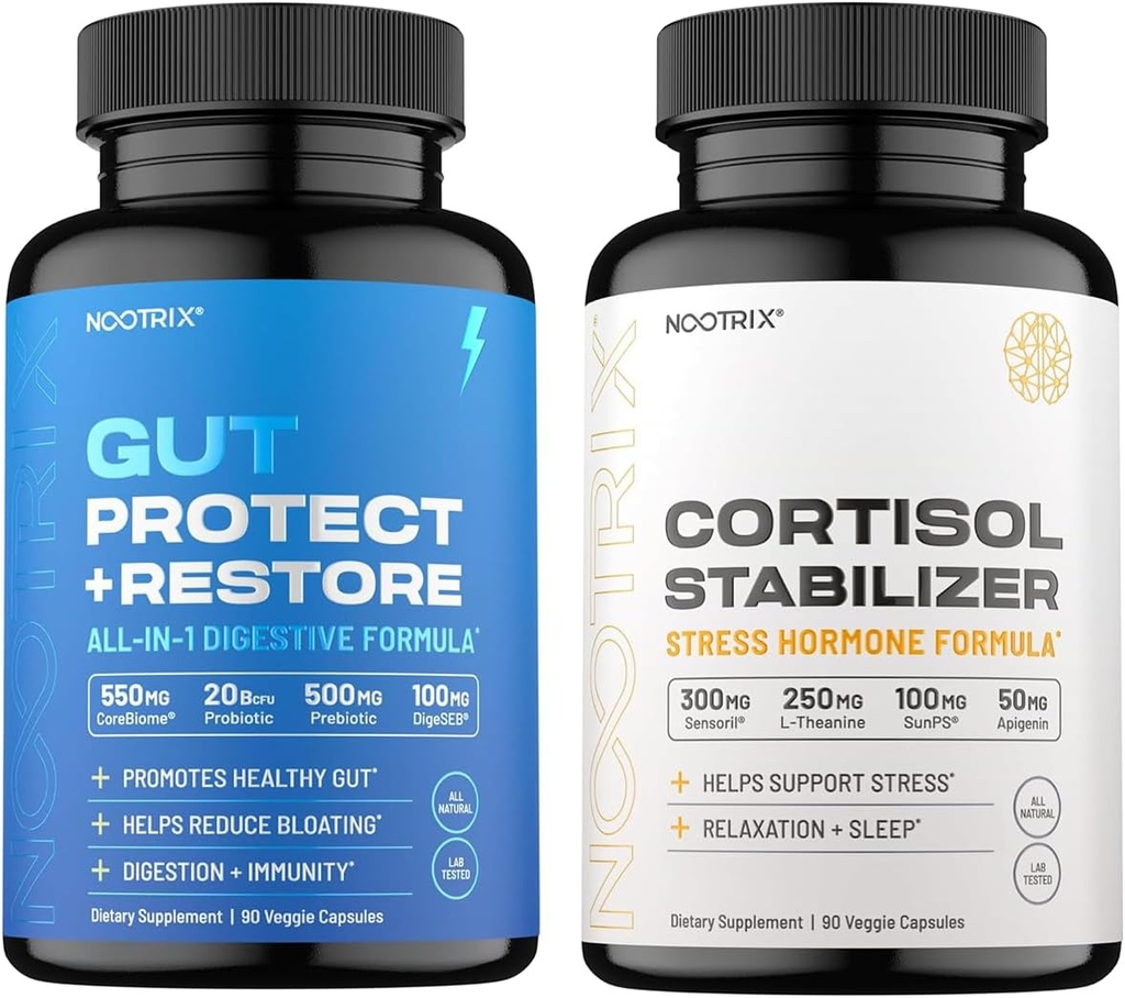 Nootrix Cortisol Stabilizer and Manager & Gut Health Support