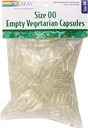 Solaray tomma vegetariska kapslar, storlek 00, 500 greve