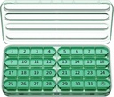 Zoksi Månatliga Pill Organizer 1 gång om dagen, 30 Dag Pill Box Organizer En gång om dagen, En Månad Stor Pill Case för Resa, 31 Dagliga Medcine Container för Vitaminer, Tillägg & Medicinering (Olive)