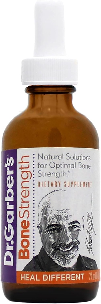 Dr Garbers naturliga lösningar Benstyrka Oral Drops-Gemmotherapy Liquid Supplement | Förbättra benstyrka och densitet, återställa och underhålla benhälsa och bättre absorption av Calcium & Vitamin D-60ml