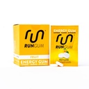 RUN GUM Fruit Energy Chewing Gum 50mg Caffeine Taurine & B-Vitamins Per Piece, 24 Pieces (Pack of 12) Sugar Free, Zero Calorie, No Aspartame och Gluten Free
