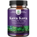 Kava Kava Root Extract Supplement 1000mg - Fast Acting Herbal Support med Kavalactones för balanserad humör - Slappna av lugnande kapslar för stressstöd och bättre sömn - 15 portioner