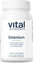 Vital Nutrients - Selen - Kraftfullt antioxidantstöd - 90 vegetariska kapslar per flaska - 200 mcg