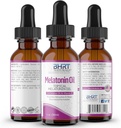 Topical Liquid Melatonin Oil - Natural Sleep Aid -Essential Oil Blends - Natural Melatonin - Hjälper till sömn och avkoppling - Alkohol & Glutenfri - Organisk Melatonin för vuxna (1 flaska)