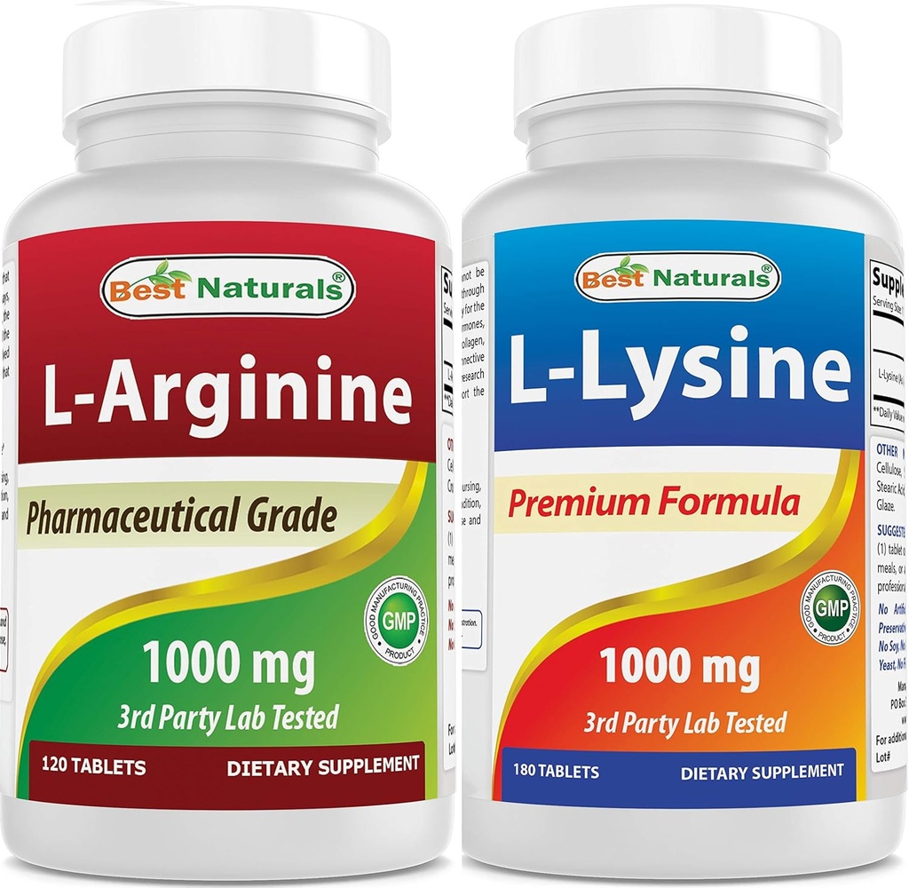 Bästa Naturals Arginine Lysine Combo