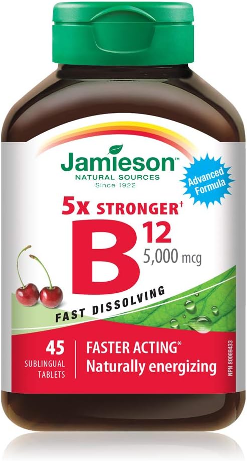 Jamieson Vitamin B12 5 000 mcg, 45 flikar