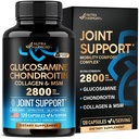 Glukosamin Chondroitin MSM Collagen | FSA HSA Berättigade | Gemensamt stöd Supplement 2800 mg | Gjord i USA | FSA godkända produktobjekt | Flexibilitet närings vitaminer | För Män & Kvinnor, 120 kapslar