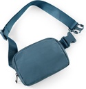 ODODOS Unisex Mini Belt Bag med Justerbar Strap Small Fanny Pack för träning som kör resande vandring, blå