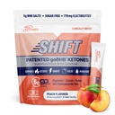Real Ketones BHB Exogena Ketones Drink Mix Packets Keto Electrolytes Powder Packets No Sugar med 4 Huvud Fasting Electrolytes Plus Hydrating Patented Keto BHB - 30 Count Peach Caffeine