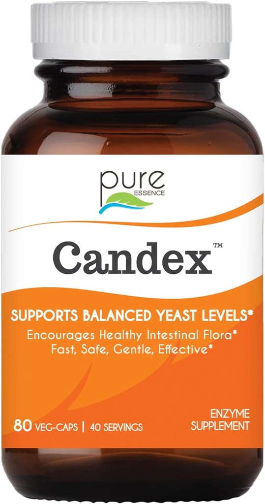 Rena Essence Candex Supplement - Yeast Overgrowth Supplement med Digestive Enzymes, Yeast Infection Probiotisk behandling för män och kvinnor - 80 kapslar