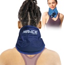 MR.ICE Neck Ice Pack Wrap för skador återanvändbara Cold Pack - Gel Ice Pack för nacke och axlar med plyschbackning - Cold Compress för smärtlindring, svullnad, sportskador