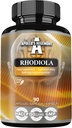 APOLLO: s HEGEMONY Rhodiola Rosea 500 mg Per Kapsel - 90 Vegankapslar - Extrakt Standardiserat till 3% Salidroside - Energi och Stamina Booster - Kosttillskott