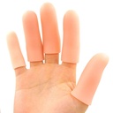 JKcare Large Finger Cots, 10 Pack Silicone Finger Sleeves Support för Trigger Finger & Arthritis - Covers Protector för Cracked, Corn & Callus Pain Relief