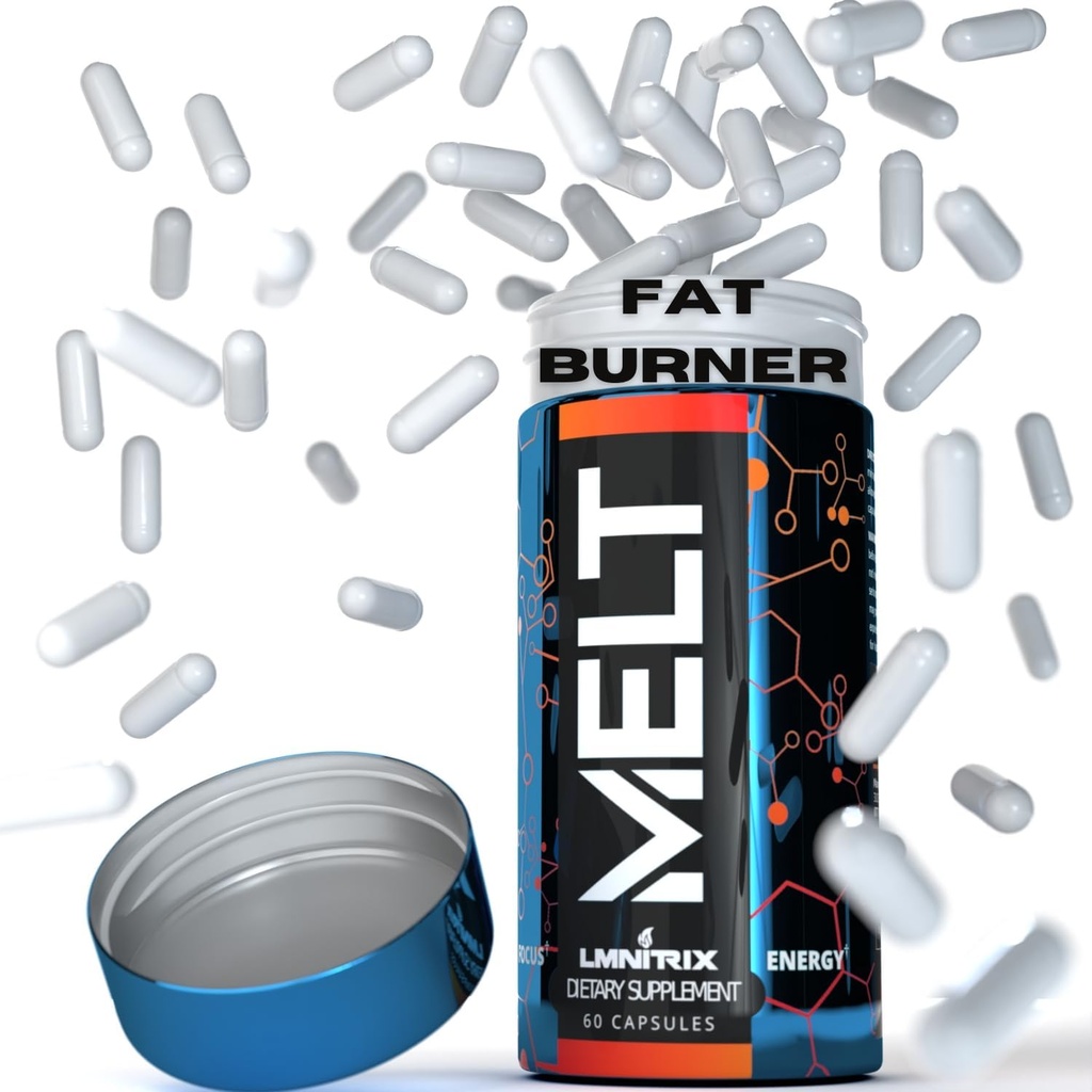 MELT - Bästa termogena fettbrännare för män och kvinnor - Appetite Suppressant Pills för snabb viktminskning - Energibooster och Mental Focus Supplement - Diet Pills Det arbetet - 60 caps
