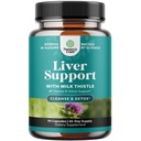 Natures Craft Liver Cleanse Detox & Repair - Herbal Liver Support Milk Thistle Supplement - Silymarin Milk Thistle Supplements med Dandelion Root, Choline, Beetroot & Artichoke Extract - 90 Count