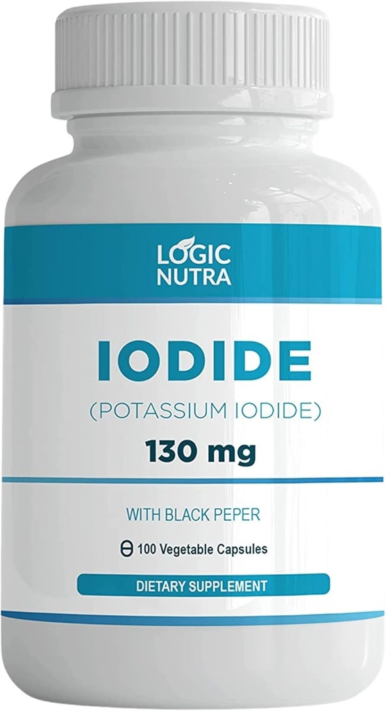 Iodin (Potassiumjodid) 130 mg med 100 vegetabiliska kapslar
