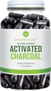 Antler Farms - 100% Pure Coconut Activated Charcoal, 180 Capsules 260mg - Wild Harvested, Virgin Coconut Shell, USP Food Grade, Steam Aktiverad, Ultra Fine