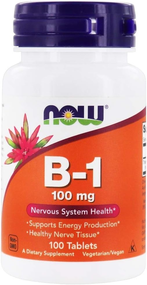 Nu Foods Vitamin B-1 (Thiamine), 100 tabletter / 100mg (Pack of 2)