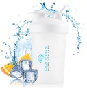 Prodigy Nutrition Labs Premium Shaker Bottle Perfekt för Protein Shakes och Pre Workout -14 Ounce (White)