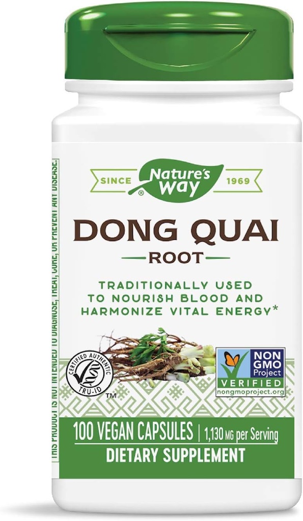 Naturens sätt Dong Quai Root, 565mg, 100 kapslar (Pack of 2)