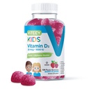 Viteey Vitamin D3 Kids Gummies 25mcg 1000 IE - Bone Health, Immune Health, Joint Muscle Support - Vegetarian, Gelatin Free, Gluten Free, GMO Free - Tasty Chewable Berry smaksatt