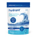 Hydrant - Bulk Hydration Powder, Unflavored, 50 Servings Fast Acting Electrolyte Rehydration Powder - Zero Sugar Flavorless Drink Mix för daglig användning, Travel & Workouts
