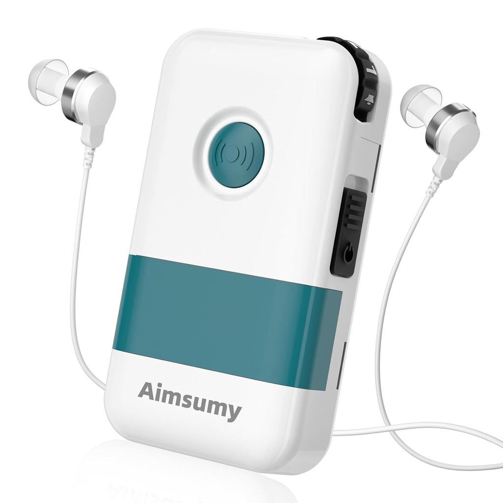 Hörapparater för seniorer Severe Hearing Loss Rechargeable med buller Avbrytande Hörapparat- Personlig Ljud Hörsel Förstärkare PSAP-65dB Få lämplig för Mild-to-Profound Hearing Loss