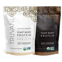 Truvani Plant Based Protein Powder - USDA Certified Organic, Vegan, Non-GMO, Dairy Free, Soy Free, & Gluten Free - 2 Packs of 20 Servings Varje (Chocolate & Vanilla)