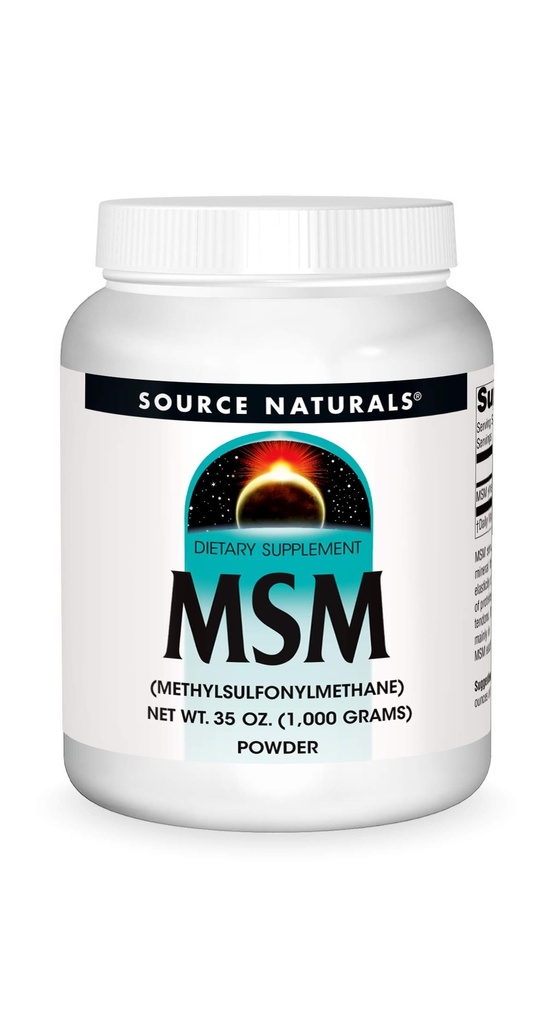 Källa Naturals MSM (Methylsulfonylmetan) Net WT 35 Ounce (1 000 Grams) - Pulver
