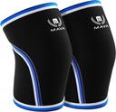 Mava Sports Knee Sleeves Weightlifting Men & Women, 7mm Neoprene Kneeves för kvinnor och män, idealisk för Cross Training WOD, Squats, Powerlifting