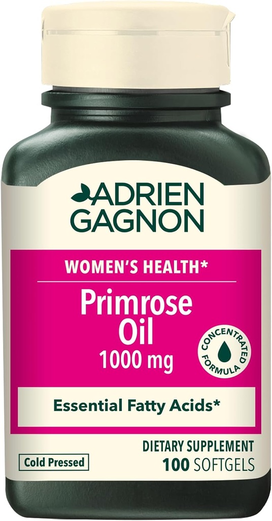 Adrien Gagnon - Evening Primrose Oil 1000 mg, för Premenstruellt syndrom - 100 greve