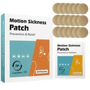20 Räkna Motion Sickness Patches - Fast Acting lindrar yrsel från Seasickness och bilsickness, Suit for Car and Boat Rides, Cruise and Airplane Travel Patches