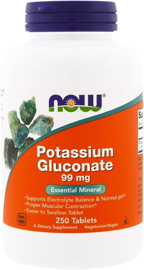 Nu livsmedel Kalium Glukonat 99 Milligram - 250 tabletter