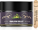 shilajit Pure Himalayan Organic - Gold Grade Shilajit Resin med organiska ayurvediska örter i hög styrka för energi, styrka och immunitet, 30 gram