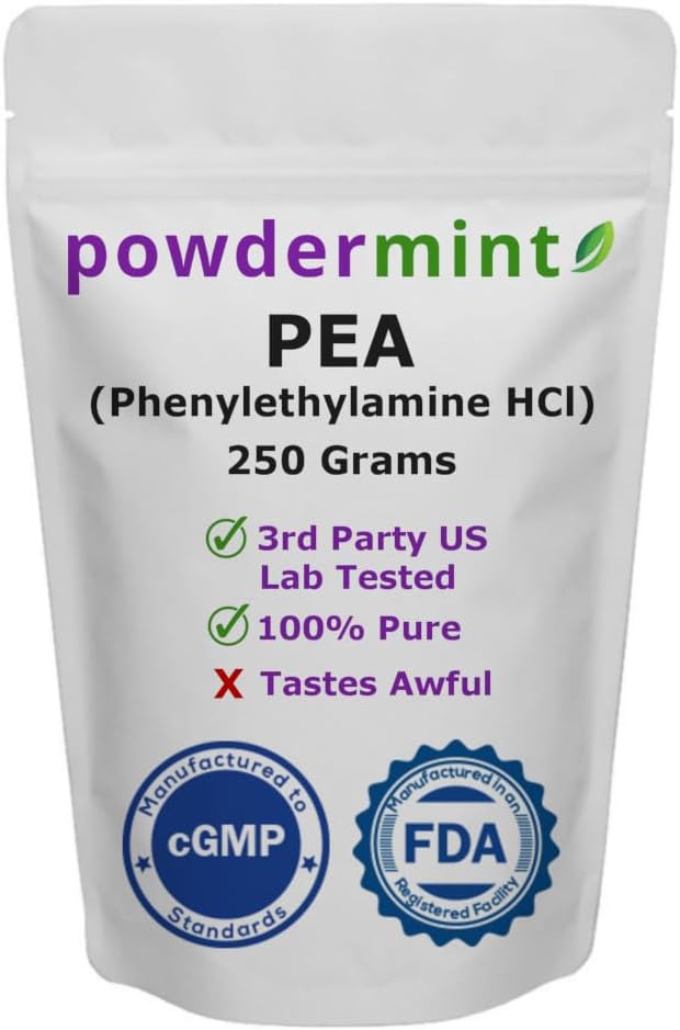 Beta Phenylethylamine HCl (Pea) Pulver - humör, energi (250 Gram)