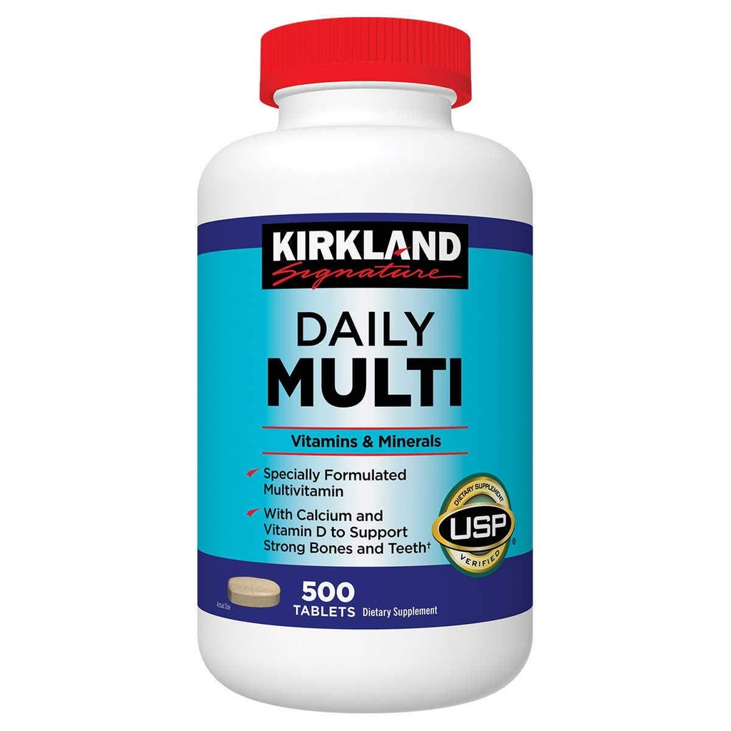 Kirkland Signature Daily Multi, 500 tabletter (2 Pack)