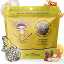 ODD BALLS Organic Energy Balls Lemon - Superfood Mushroom Snack - Running, Cycling, Hiking - Gels, Bars Alternative - Lion's Mane Focus, Cordyceps Energy - Vegan, Gluten Free Snacks för barn & vuxna
