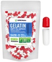 XPRS Nutra Size 0 Empty Capsules - 100 Count Empty Gelatin Capsules - Pill DIY Capsule Fyllning - Pure Bovine Pill Gel Caps for Do-It-Yourself Supplements (Red/White)